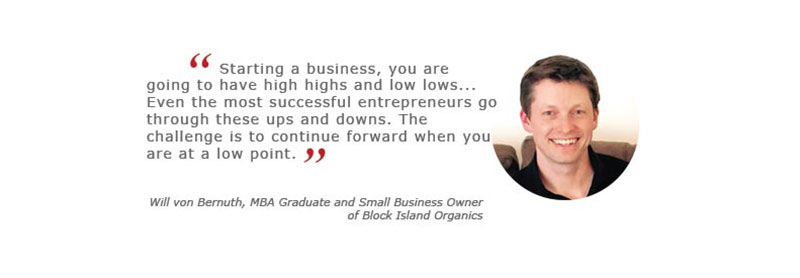 startup advice - co-founder Block Island Organics - Will von Bernuth