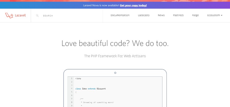 Web Development Frameworks Laravel